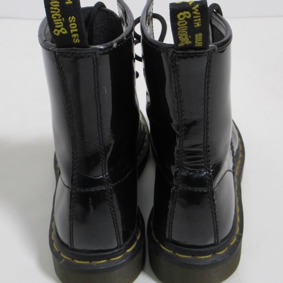 Dr Martens Women's 1460 Patent Leather Boots Black Lamper Size 6 US L 4 UK - Picture 4 of 12